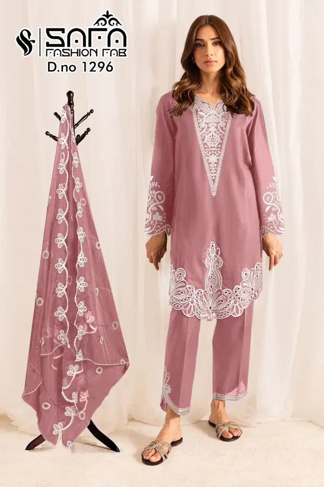 Safa Fashion Fab 1296 Soft Designer Pakistani Readymade Suit Wholesale Online	